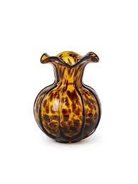 Tortoise Ruffled Vase