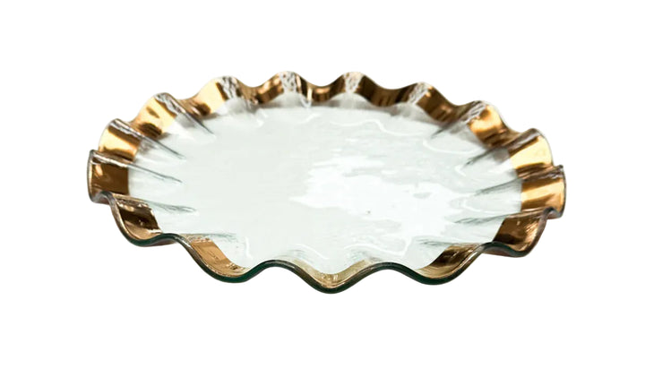 Gold Ruffle Platter