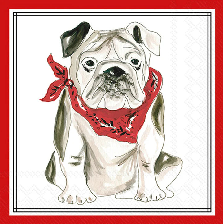Bulldog Paper Cocktail Napkins