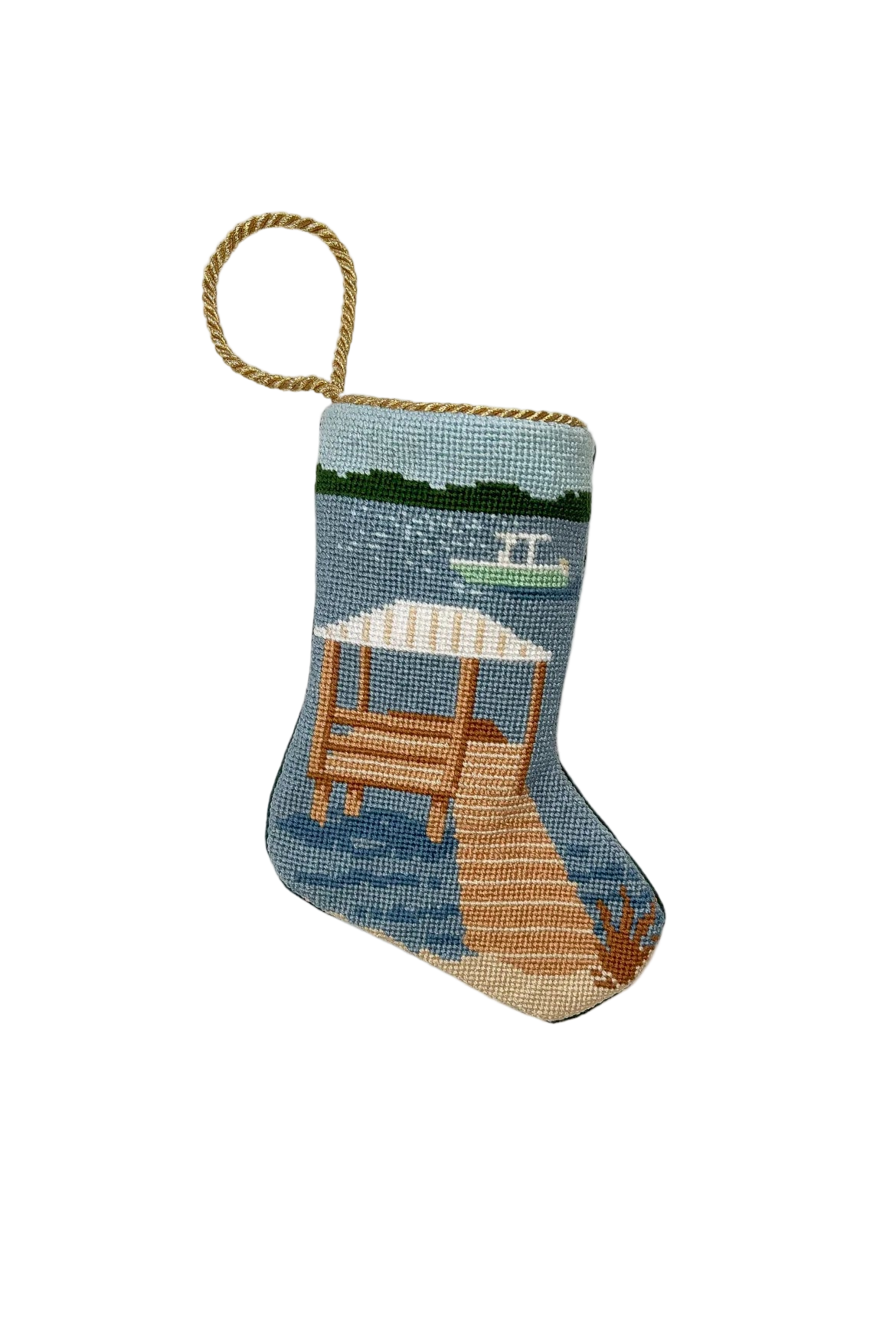 Boat on the Bay Bauble Stocking