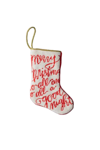 Merry Christmas Bauble Stocking