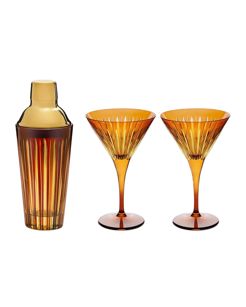 Amber Prism Cocktail Set