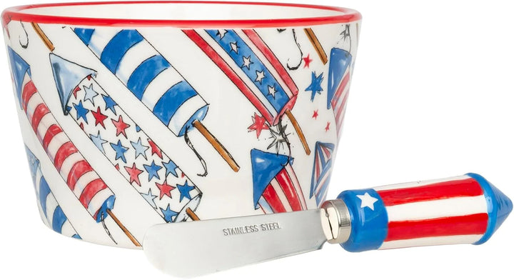 Patriotic Bowl & Spreader