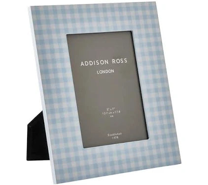 5 X 7 Blue Gingham Frame