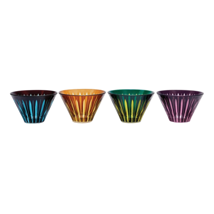 Assorted Prism Condiment Bowls